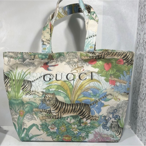 Gucci Beauty Print Tote - Multicolor - New w/ Original Box - Picture 3 of 12